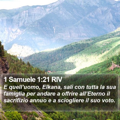1 Samuele 1:21 RIV Bible Verse Image