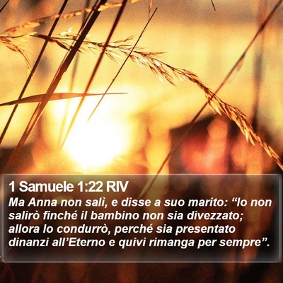 1 Samuele 1:22 RIV Bible Verse Image