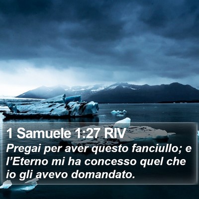 1 Samuele 1:27 RIV Bible Verse Image