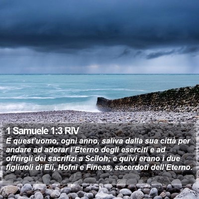 1 Samuele 1:3 RIV Bible Verse Image