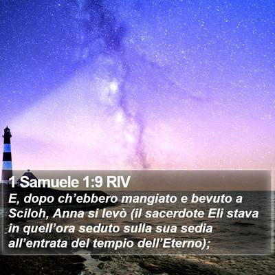 1 Samuele 1:9 RIV Bible Verse Image
