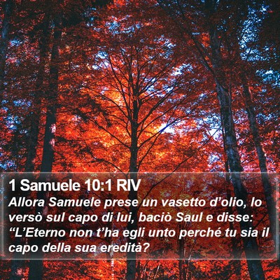 1 Samuele 10:1 RIV Bible Verse Image