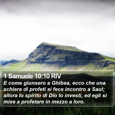 1 Samuele 10:10 RIV Bible Verse Image