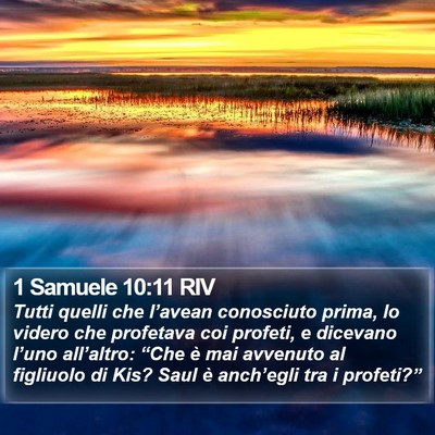 1 Samuele 10:11 RIV Bible Verse Image