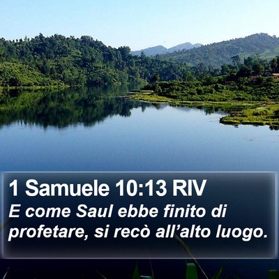 1 Samuele 10:13 RIV Bible Verse Image