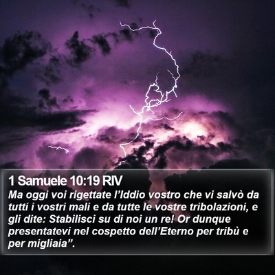 1 Samuele 10:19 RIV Bible Verse Image