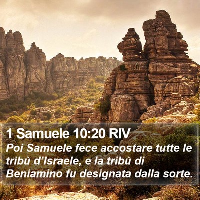 1 Samuele 10:20 RIV Bible Verse Image