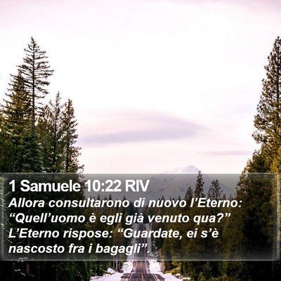 1 Samuele 10:22 RIV Bible Verse Image