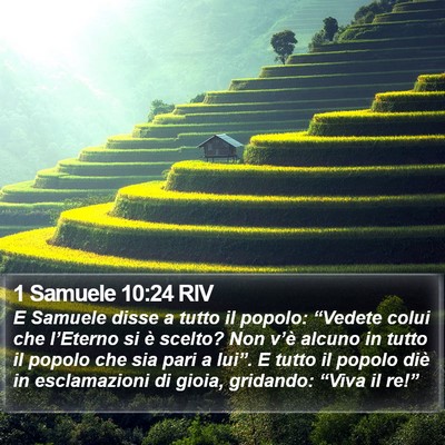 1 Samuele 10:24 RIV Bible Verse Image