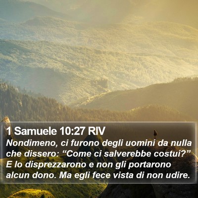 1 Samuele 10:27 RIV Bible Verse Image