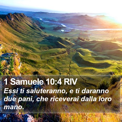 1 Samuele 10:4 RIV Bible Verse Image