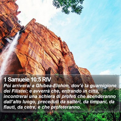 1 Samuele 10:5 RIV Bible Verse Image