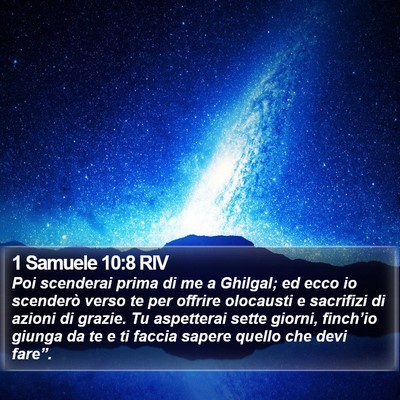 1 Samuele 10:8 RIV Bible Verse Image