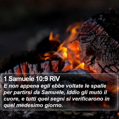1 Samuele 10:9 RIV Bible Verse Image