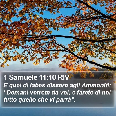 1 Samuele 11:10 RIV Bible Verse Image