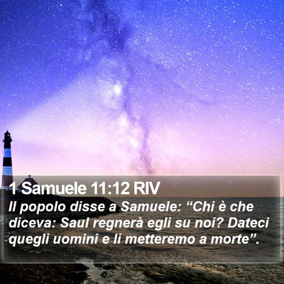 1 Samuele 11:12 RIV Bible Verse Image
