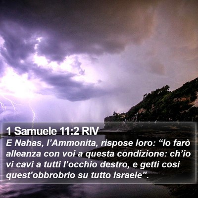 1 Samuele 11:2 RIV Bible Verse Image