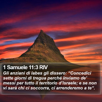 1 Samuele 11:3 RIV Bible Verse Image