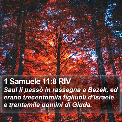 1 Samuele 11:8 RIV Bible Verse Image