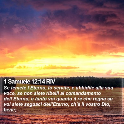 1 Samuele 12:14 RIV Bible Verse Image