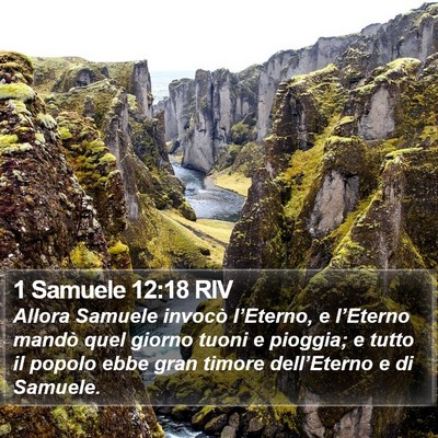 1 Samuele 12:18 RIV Bible Verse Image