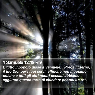 1 Samuele 12:19 RIV Bible Verse Image