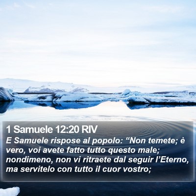 1 Samuele 12:20 RIV Bible Verse Image