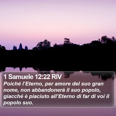 1 Samuele 12:22 RIV Bible Verse Image