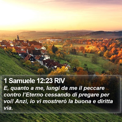 1 Samuele 12:23 RIV Bible Verse Image