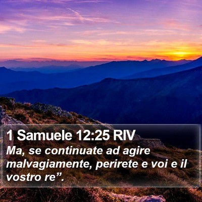 1 Samuele 12:25 RIV Bible Verse Image