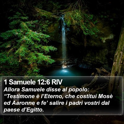 1 Samuele 12:6 RIV Bible Verse Image