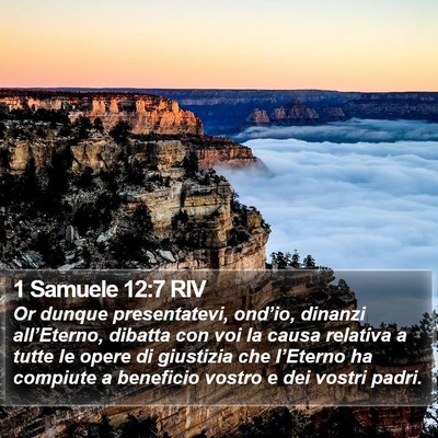 1 Samuele 12:7 RIV Bible Verse Image