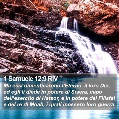 1 Samuele 12:9 RIV Bible Verse Image