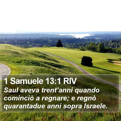 1 Samuele 13:1 RIV Bible Verse Image