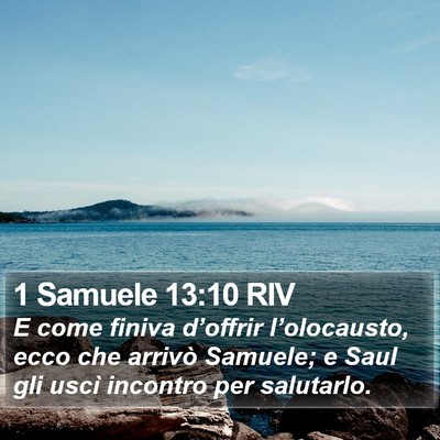1 Samuele 13:10 RIV Bible Verse Image