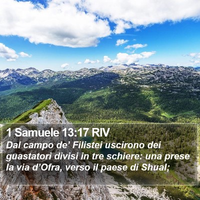 1 Samuele 13:17 RIV Bible Verse Image