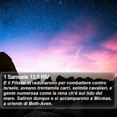1 Samuele 13:5 RIV Bible Verse Image