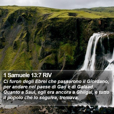 1 Samuele 13:7 RIV Bible Verse Image
