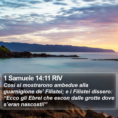 1 Samuele 14:11 RIV Bible Verse Image