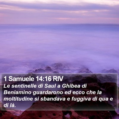 1 Samuele 14:16 RIV Bible Verse Image