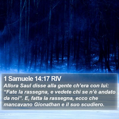 1 Samuele 14:17 RIV Bible Verse Image