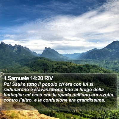 1 Samuele 14:20 RIV Bible Verse Image