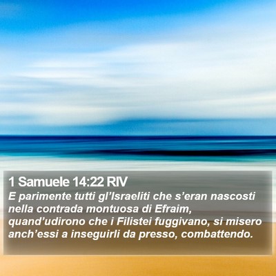 1 Samuele 14:22 RIV Bible Verse Image