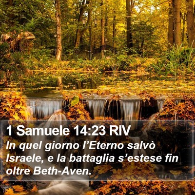 1 Samuele 14:23 RIV Bible Verse Image