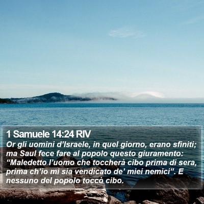 1 Samuele 14:24 RIV Bible Verse Image