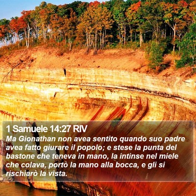 1 Samuele 14:27 RIV Bible Verse Image