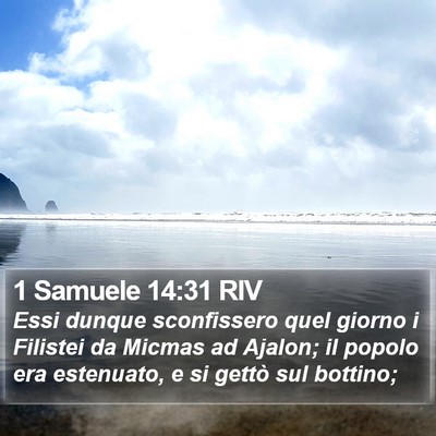 1 Samuele 14:31 RIV Bible Verse Image