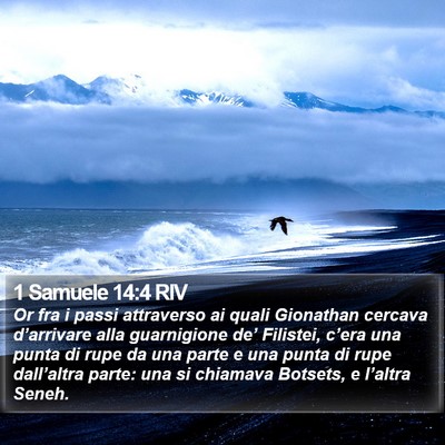 1 Samuele 14:4 RIV Bible Verse Image