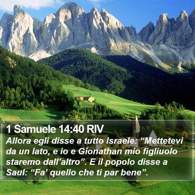1 Samuele 14:40 RIV Bible Verse Image