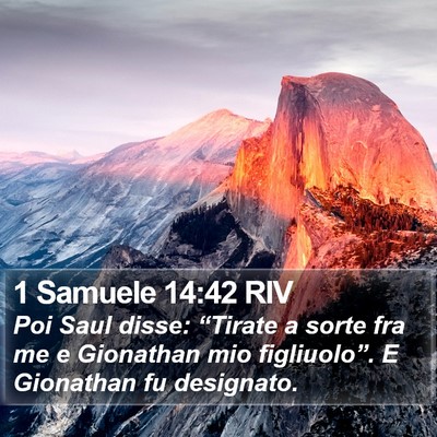 1 Samuele 14:42 RIV Bible Verse Image